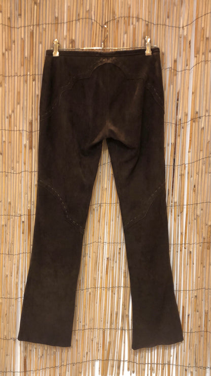 Pantalon en daim marron