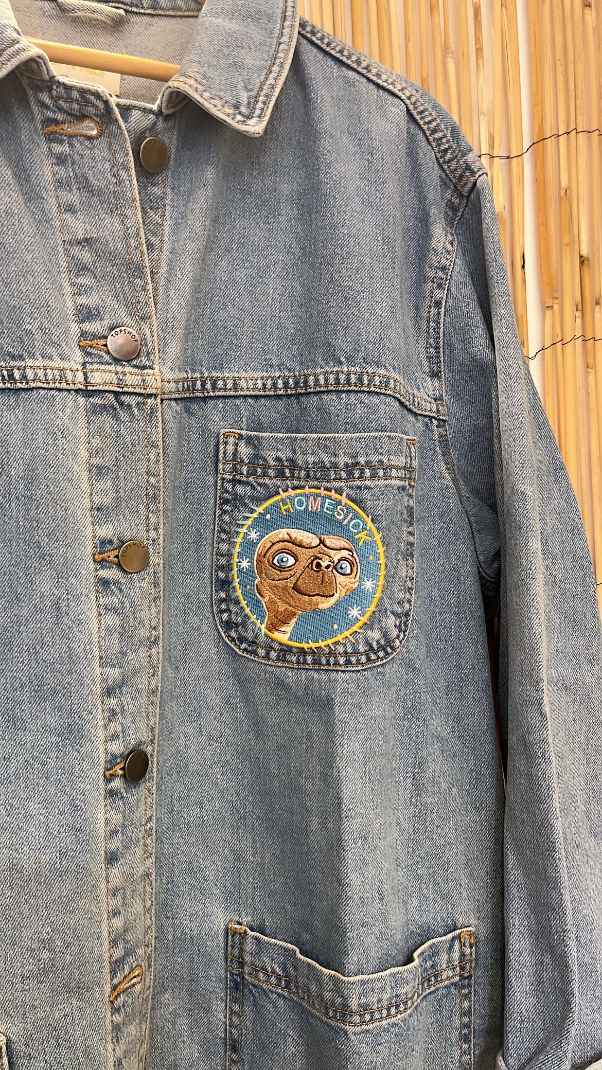 Veste en jean upcyclée