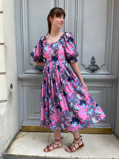 Robe autrichienne fleurie