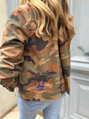 Veste militaire upcyclé