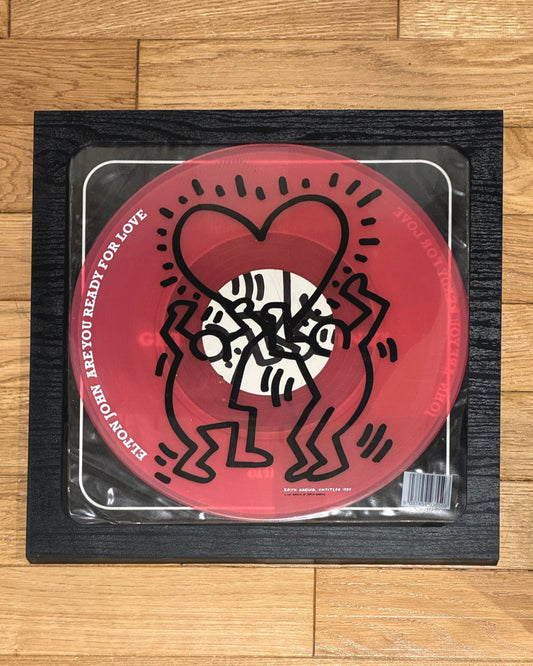 Vinyle collector encadré - ELTON JOHN - Keith Haring