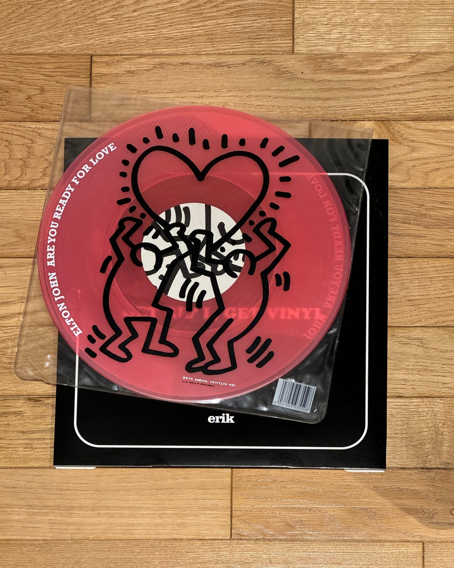 Vinyle collector encadré - ELTON JOHN - Keith Haring