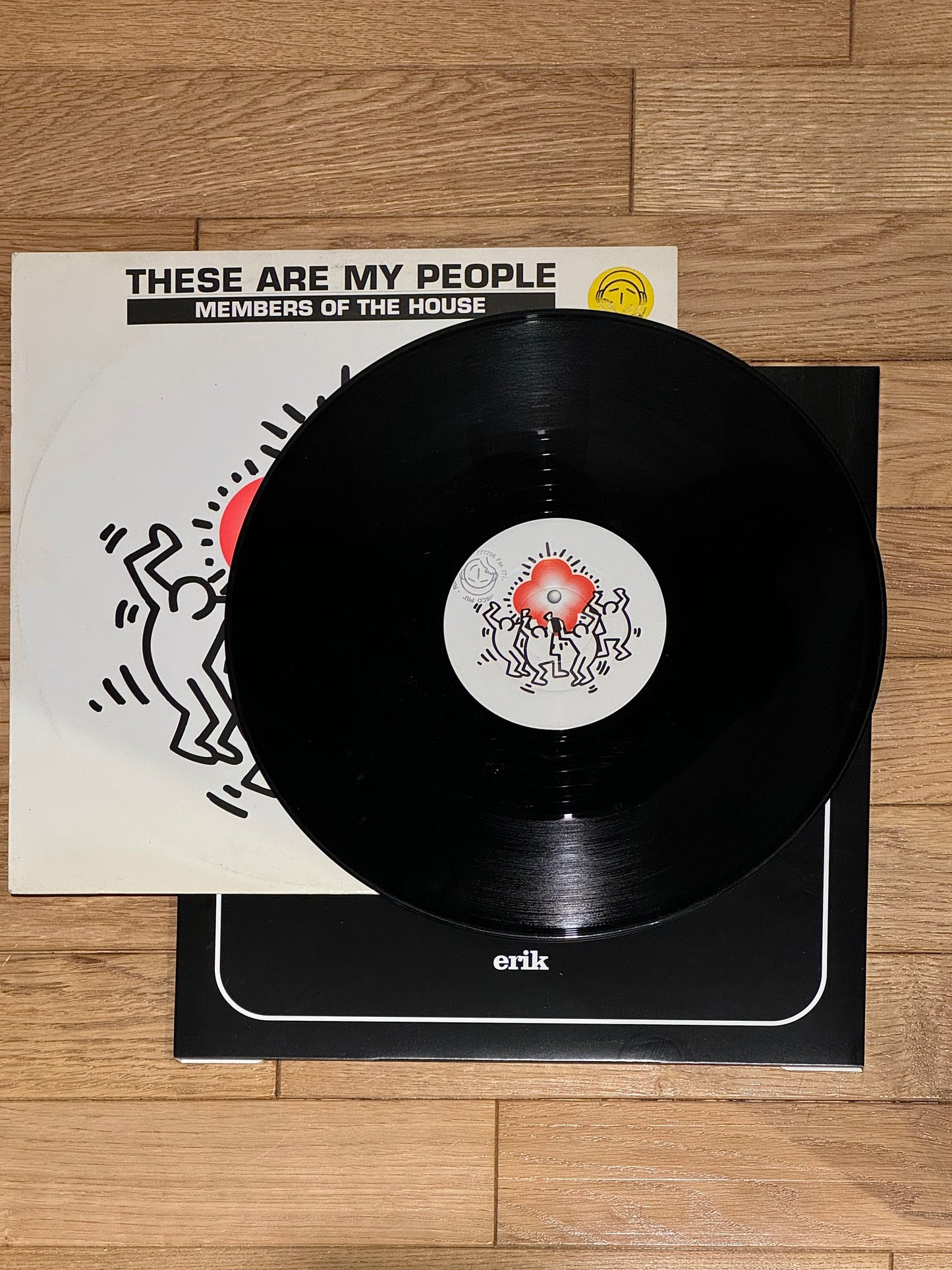 Vinyle encadré - MEMBERS OF THE HOUSE - Keith Haring