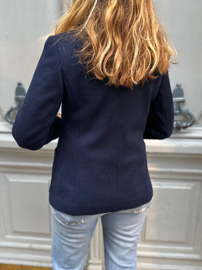 Blazer marine en laine