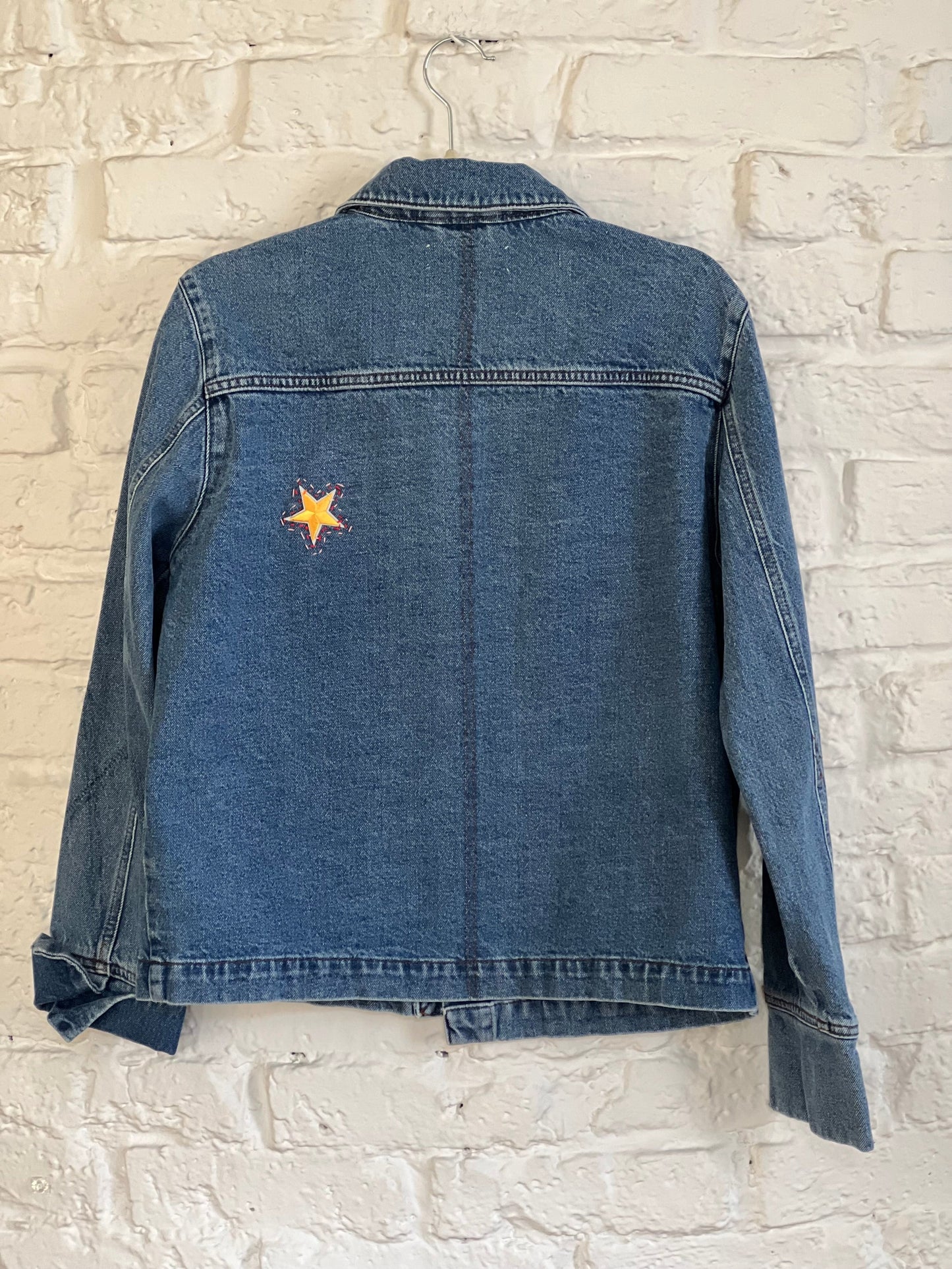 Veste en jean upcyclée