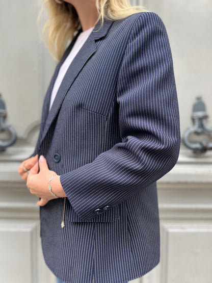 Blazer marine rayé