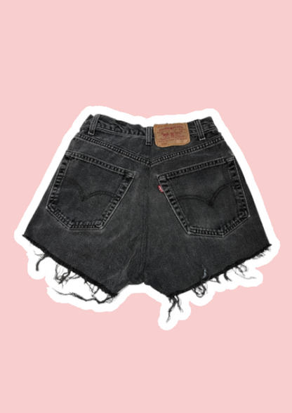 Short en jean Levi's gris/noir