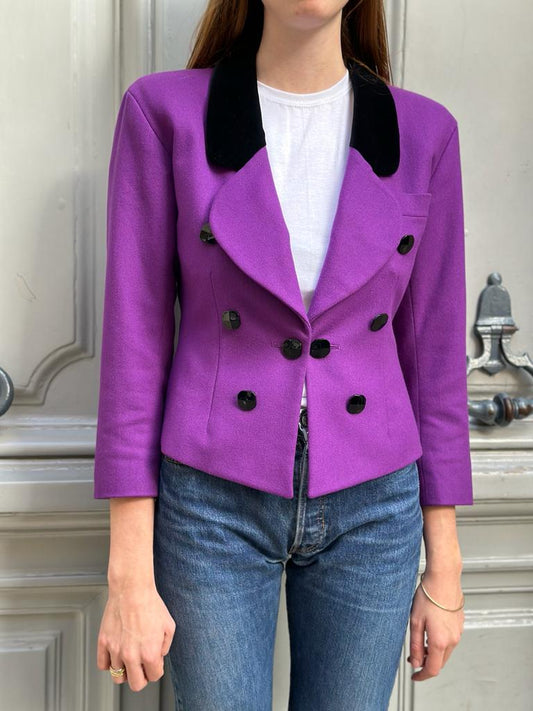 Veste YSL (Rive Gauche) violette