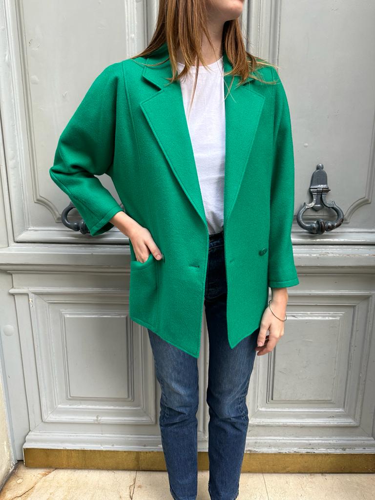 Veste en laine verte