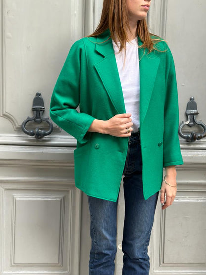 Veste en laine verte