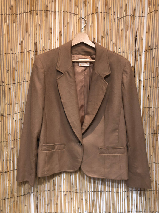 Blazer beige en laine